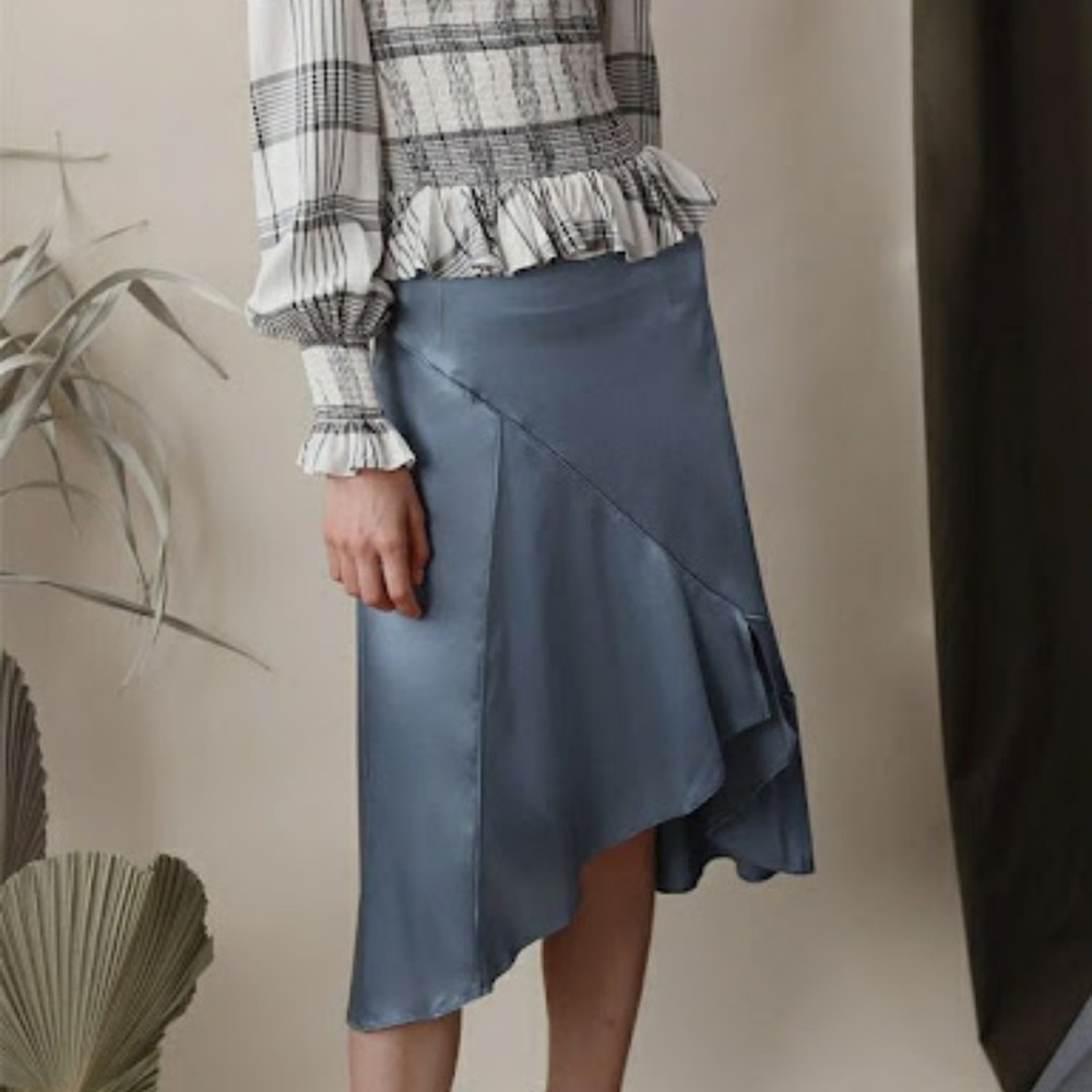 Petite studio attie silk skirt
